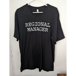 The Office Regional Manager T Shirt Unisex XL Black